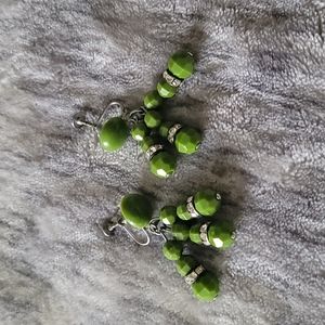 Vintage green earrings